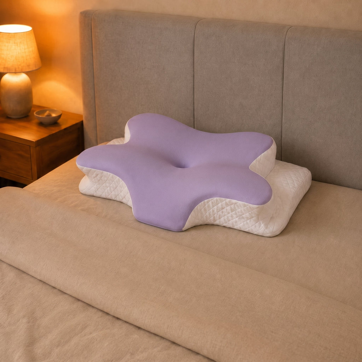 Coussin cervical Denua — coloris violet