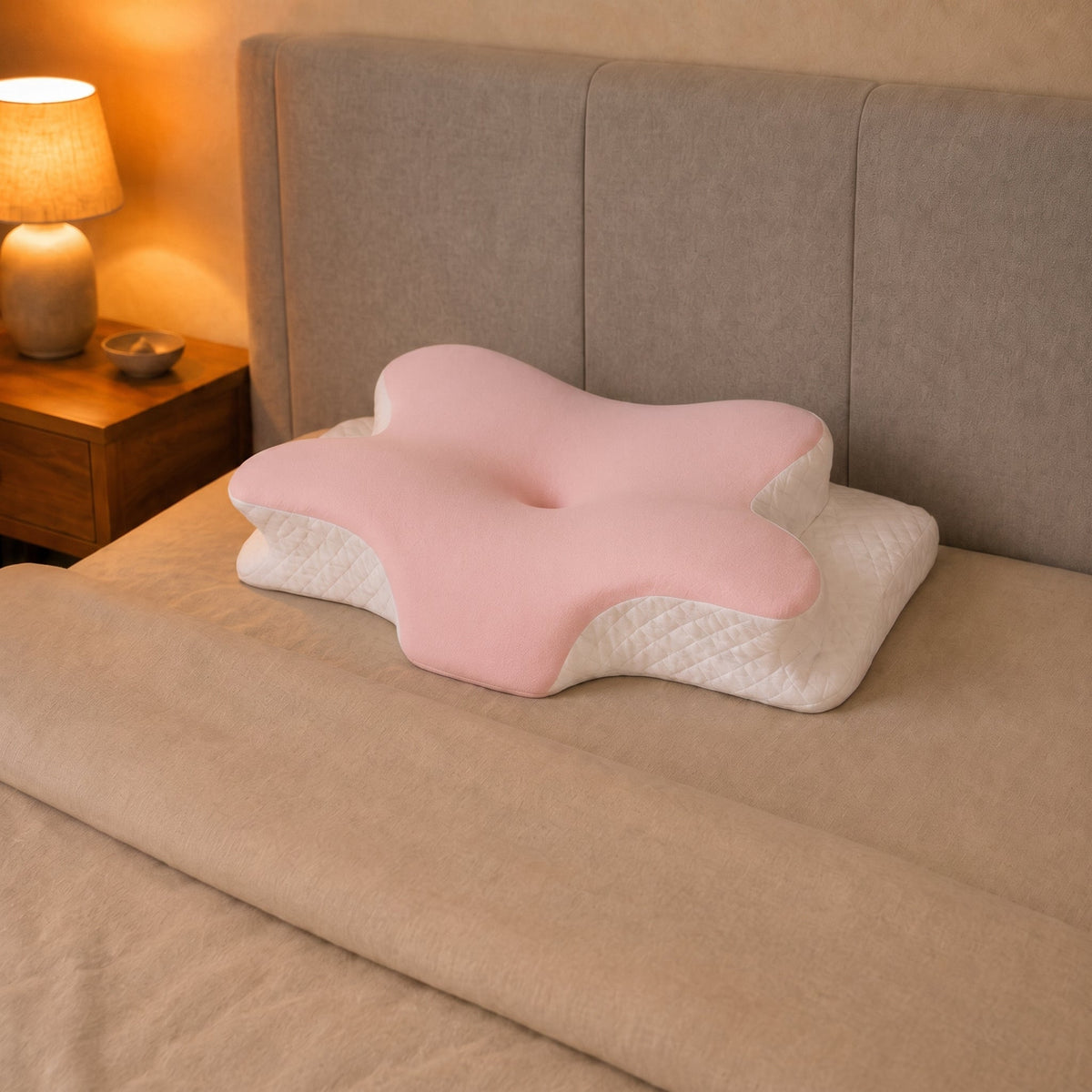Coussin cervical Denua — coloris rose